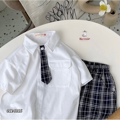 SET BỘ SƠ MI QUẦN KẺ CÀ VẠT MẪU MỚI