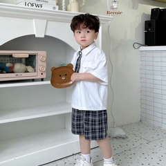SET BỘ SƠ MI QUẦN KẺ CÀ VẠT MẪU MỚI