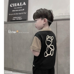 SET BỘ POLO CỘC TAY BEEMO IN GẤU