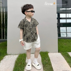 BỘ SƠ MI CỔ VE ĐI BIỂN