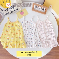 SET 3 VÁY HAI DÂY ĐUÔI CÁ