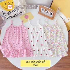 SET 3 VÁY HAI DÂY ĐUÔI CÁ