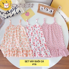 SET 3 VÁY HAI DÂY ĐUÔI CÁ