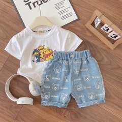 SET ÁO PHÔNG POOH QUẦN BÒ