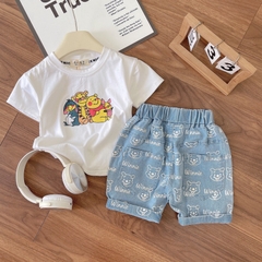 SET ÁO PHÔNG POOH QUẦN BÒ