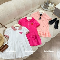 VÁY POLO CỘC TAY SIÊU XINH CHO BÉ