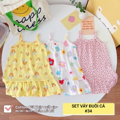 SET 3 VÁY HAI DÂY ĐUÔI CÁ