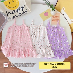 SET 3 VÁY HAI DÂY ĐUÔI CÁ