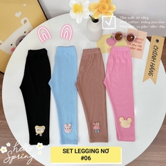 SET 4 QUẦN LEGGING DÀI HOẠ TIẾT