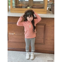 ÁO DÀI TAY COTTON VIỀN BÈO CHO BÉ