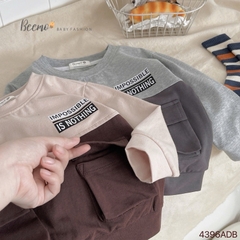 ÁO COTTON DÀI TAY IN CHỮ TÚI HỘP