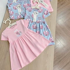 SET 2 VÁY BABYDOLL XANH HỒNG