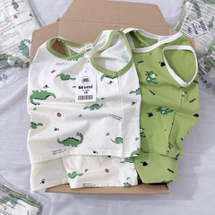 SET 2 BỘ BA LỖ KHỦNG LONG XANH TRẮNG