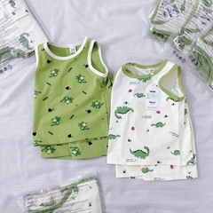 SET 2 BỘ BA LỖ KHỦNG LONG XANH TRẮNG