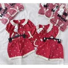 SET BỘ HOMEWEAR ĐỎ BÉ GÁI