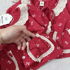 SET BỘ HOMEWEAR ĐỎ BÉ GÁI