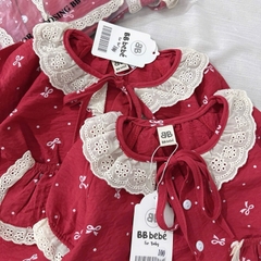 SET BỘ HOMEWEAR ĐỎ BÉ GÁI