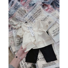 SET ÁO BABYDOLL CỔ SEN MIX QUẦN LEGGING