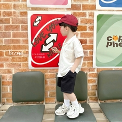 SET BỘ SƠ MI TRẮNG CỔ VE PHỐI TÚI NGỰC