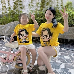 ÁO ĐÔI MẸ VÀ BÉ VÀNG THINGW SIÊU HOT