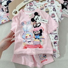 SET 2 BỘ CỘC TAY COTTON XƯỚC BÉ GÁI