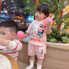 SET 2 BỘ CỘC TAY COTTON XƯỚC BÉ GÁI
