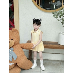 BỘ POLO TRƠN SÁT NÁCH MIX CHÂN VÁY CHO BÉ