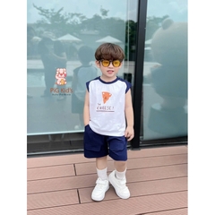 BỘ TANK TOP PHỐI MÀU CHEESE CHO BÉ