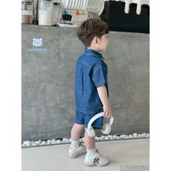 BỘ SƠ MI BÒ HÃNG LOCO BEAR SIÊU MỀM CHO BÉ