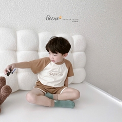 BỘ CỘC TAY RAGLAN COTTON IN HÌNH CHO BÉ