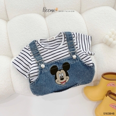 SET YẾM KÈM ÁO PHÔNG KẺ CHO BÉ