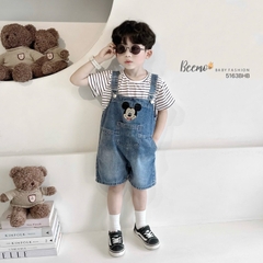 SET YẾM KÈM ÁO PHÔNG KẺ CHO BÉ