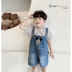 SET YẾM KÈM ÁO PHÔNG KẺ CHO BÉ