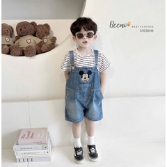 SET YẾM KÈM ÁO PHÔNG KẺ CHO BÉ
