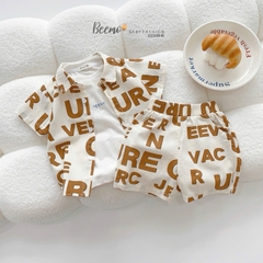 BỘ SƠ MI BEEMO IN CHỮ CHO BÉ