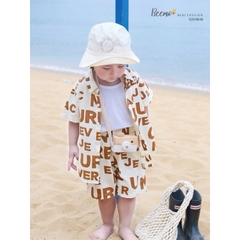 BỘ SƠ MI BEEMO IN CHỮ CHO BÉ