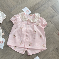 BỘ BABYDOLL CỔ REN CHO BÉ