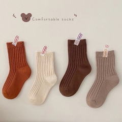 SET 5 ĐÔI TẤT TRƠN CỔ CAO CHO BÉ