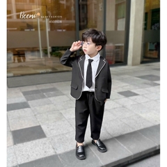 SET VEST 2 MÀU PHỐI VIỀN KÈM CÀ VẠT