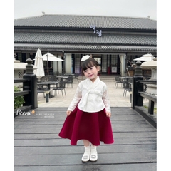 SET HANBOK PHỐI REN KÈM KẸP TÓC