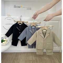 SET VEST IN CHỮ CÁ TÍNH CHO BÉ