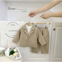 SET VEST IN CHỮ CÁ TÍNH CHO BÉ