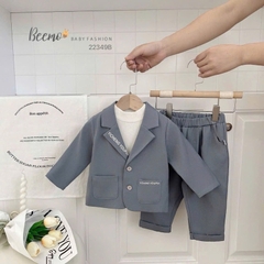 SET VEST IN CHỮ CÁ TÍNH CHO BÉ