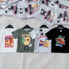SET 4 ÁO CỘC TAY CAPYBARA