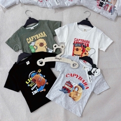 SET 4 ÁO CỘC TAY CAPYBARA