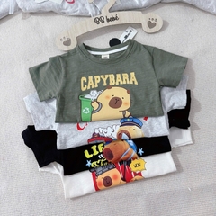 SET 4 ÁO CỘC TAY CAPYBARA