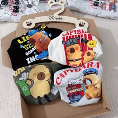 SET 4 ÁO CỘC TAY CAPYBARA