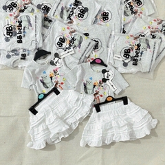 SET ÁO MIX CHÂN VÁY MICKEY XÁM
