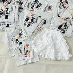 SET ÁO MIX CHÂN VÁY MICKEY XÁM
