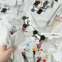 SET ÁO MIX CHÂN VÁY MICKEY XÁM